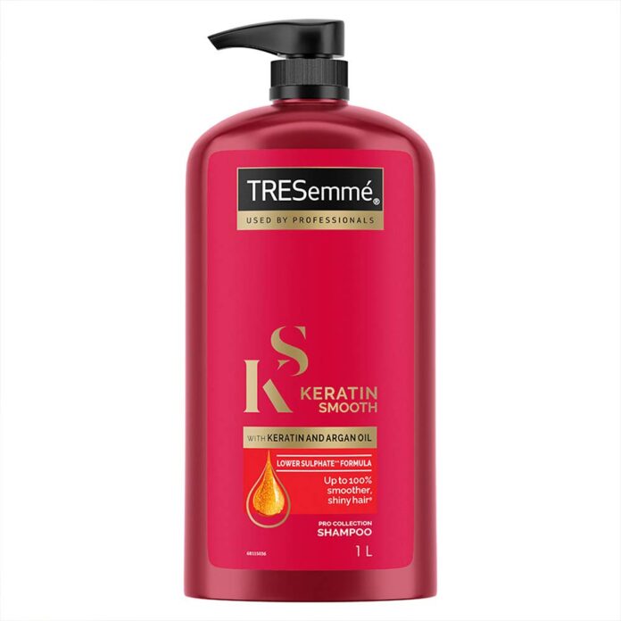 Tresemme Keratin Smooth Shampoo,With Keratin And Argan Oil For Straighter, Smoother And Shinier Hair, 1 Ltr @587